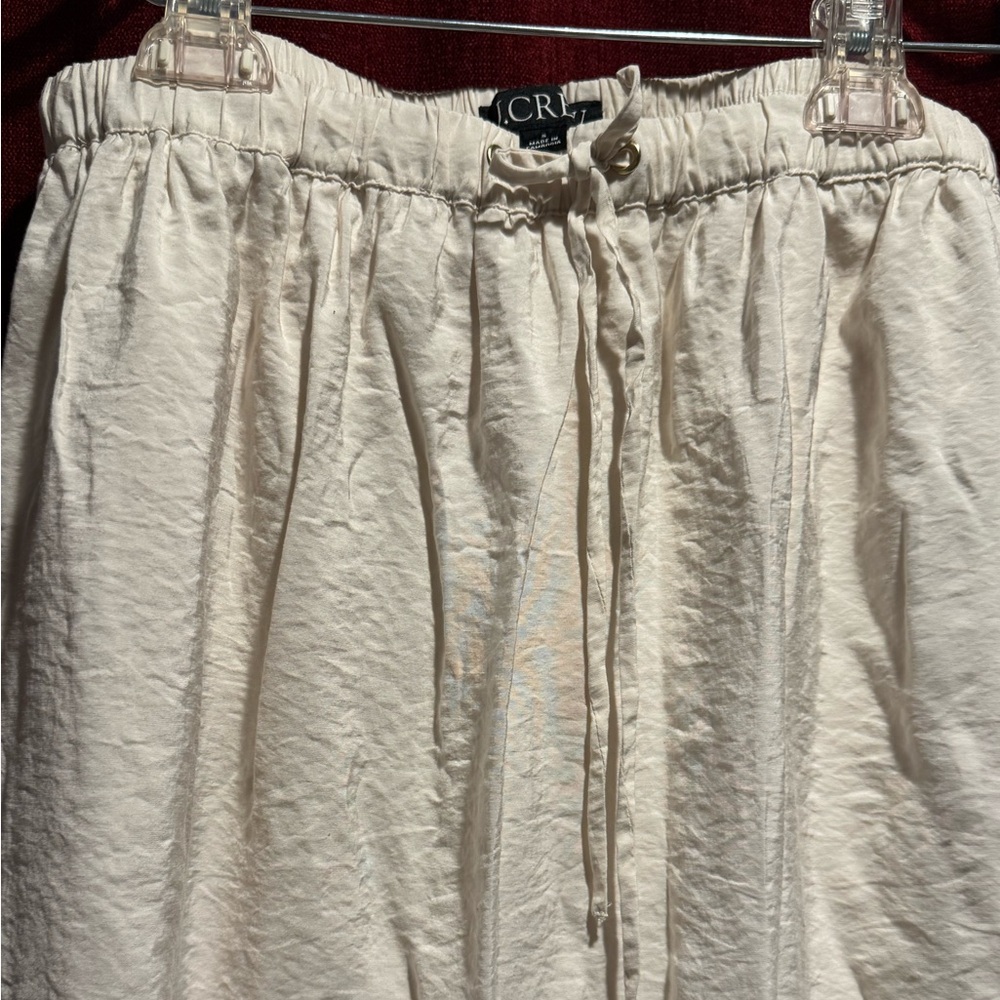 J Crew Elegant Cream Maxi Skirt